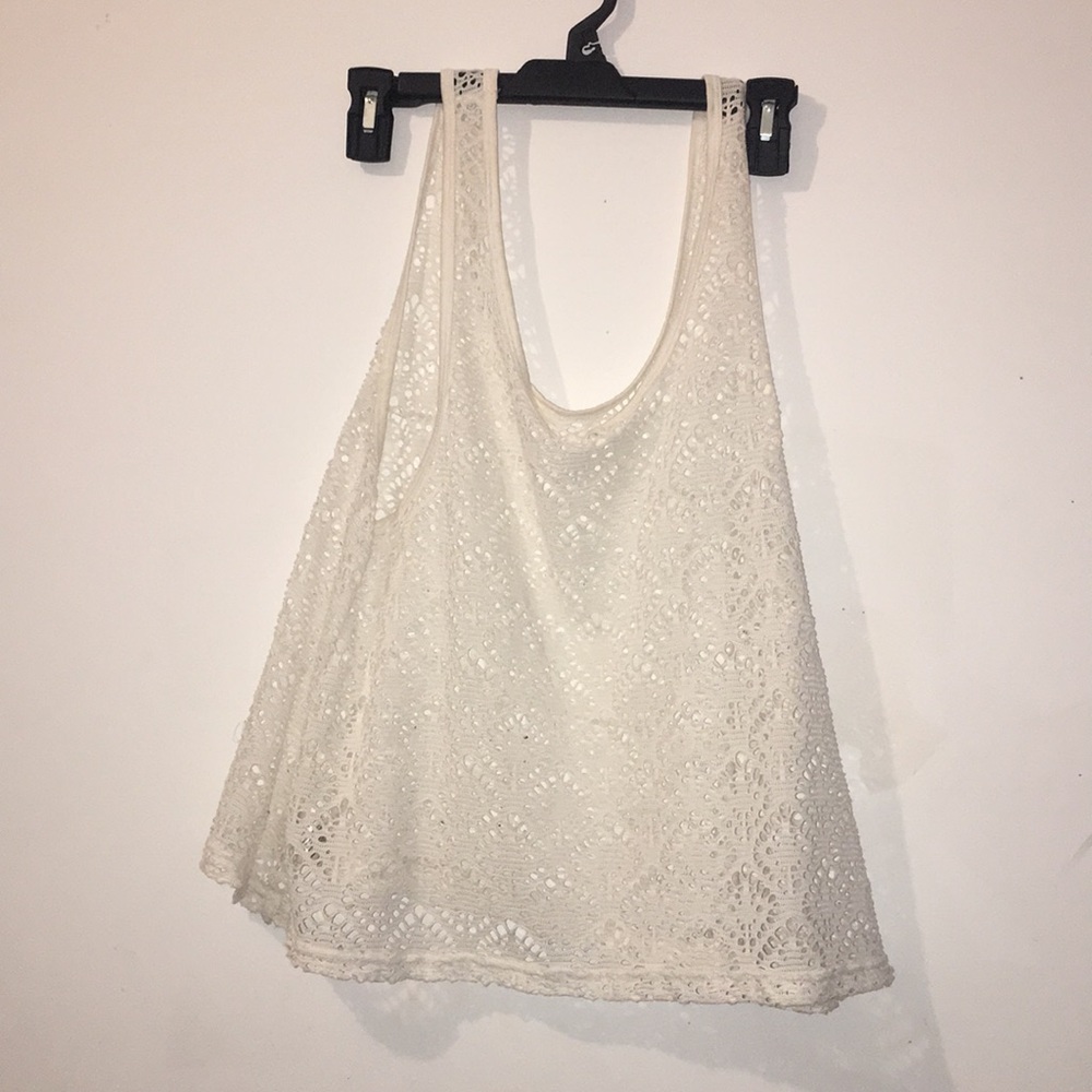 White mesh top
